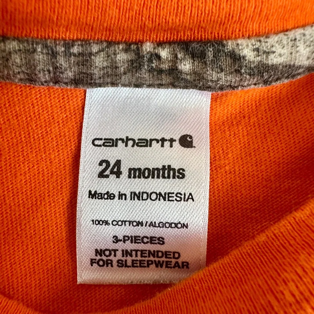Carhartt‎ Baby Buck Stops Here Deer Camo Layered Bodysuit 24 Months